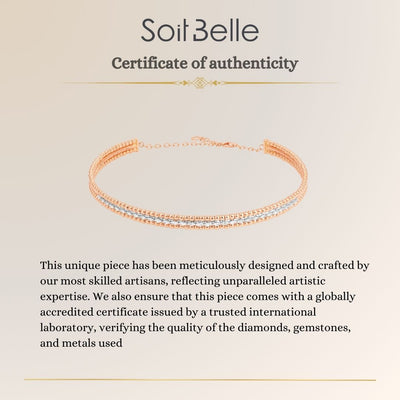 Lucien Rose Gold Marquise Diamond Choker