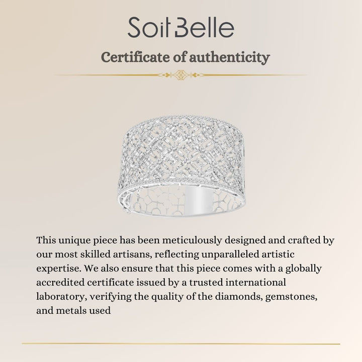 White Gold Diamond Bangle