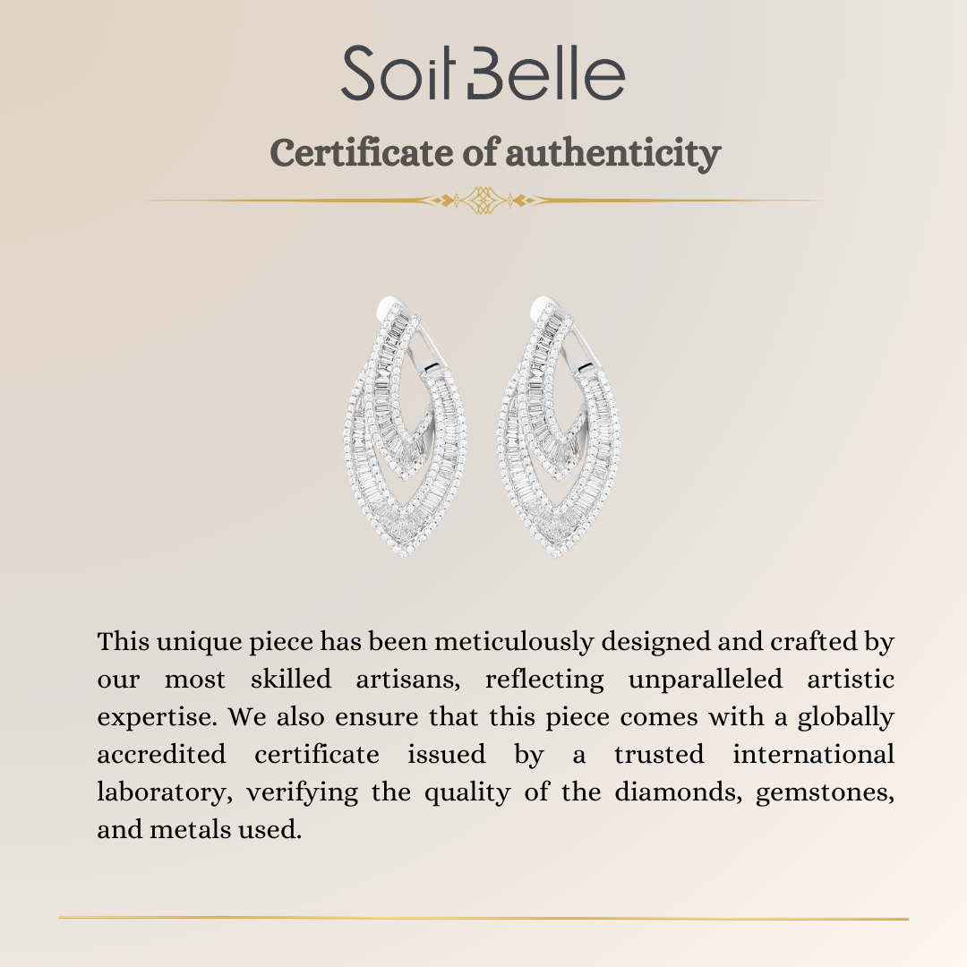 White Gold Diamond Earrings