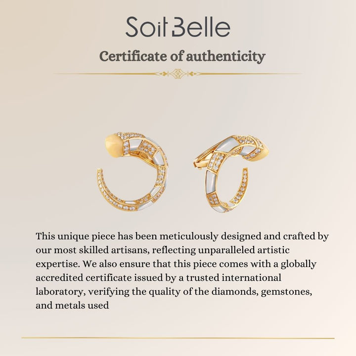 Yellow Gold Diamond Earring