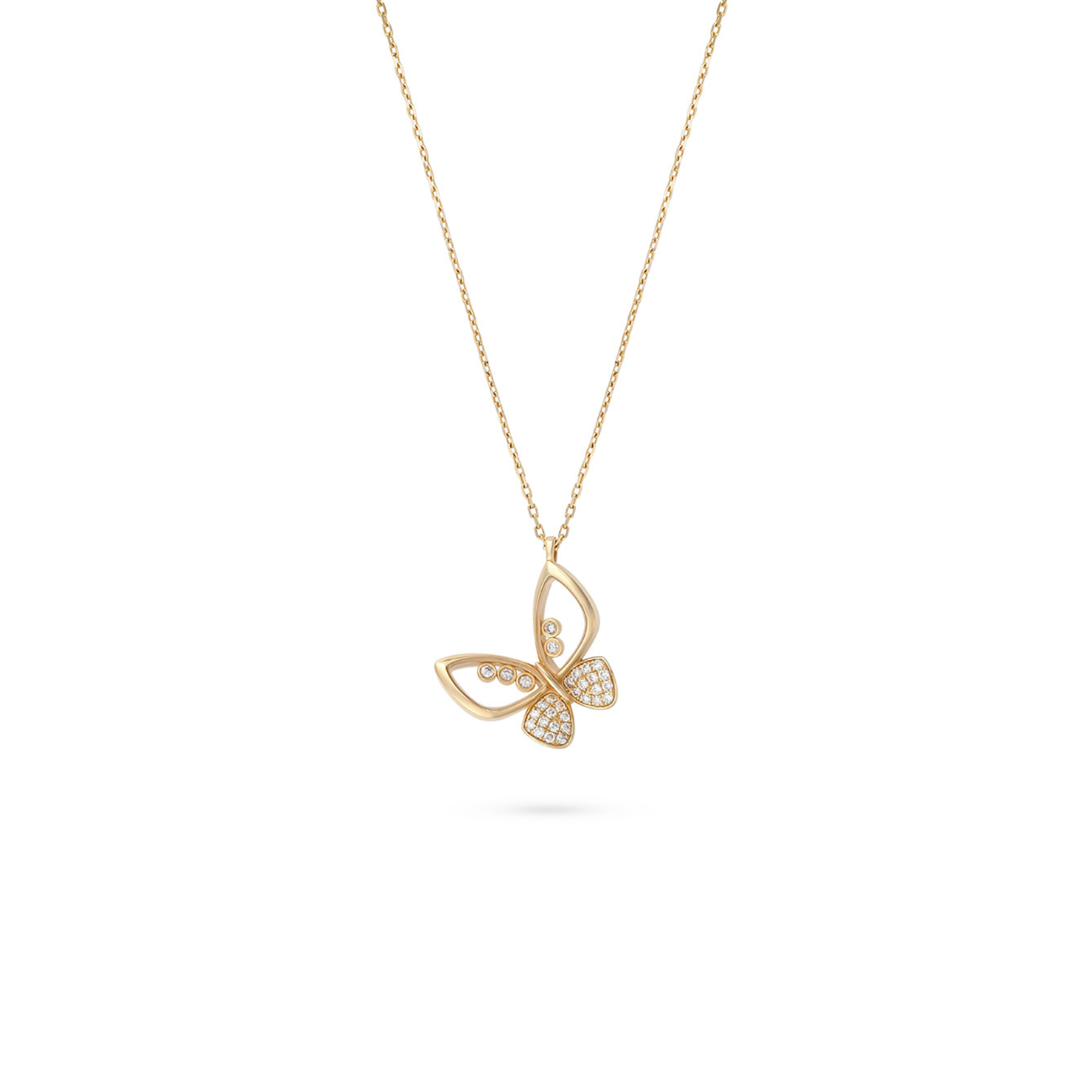 ICONS Yellow Gold Diamond butterfly Pendant