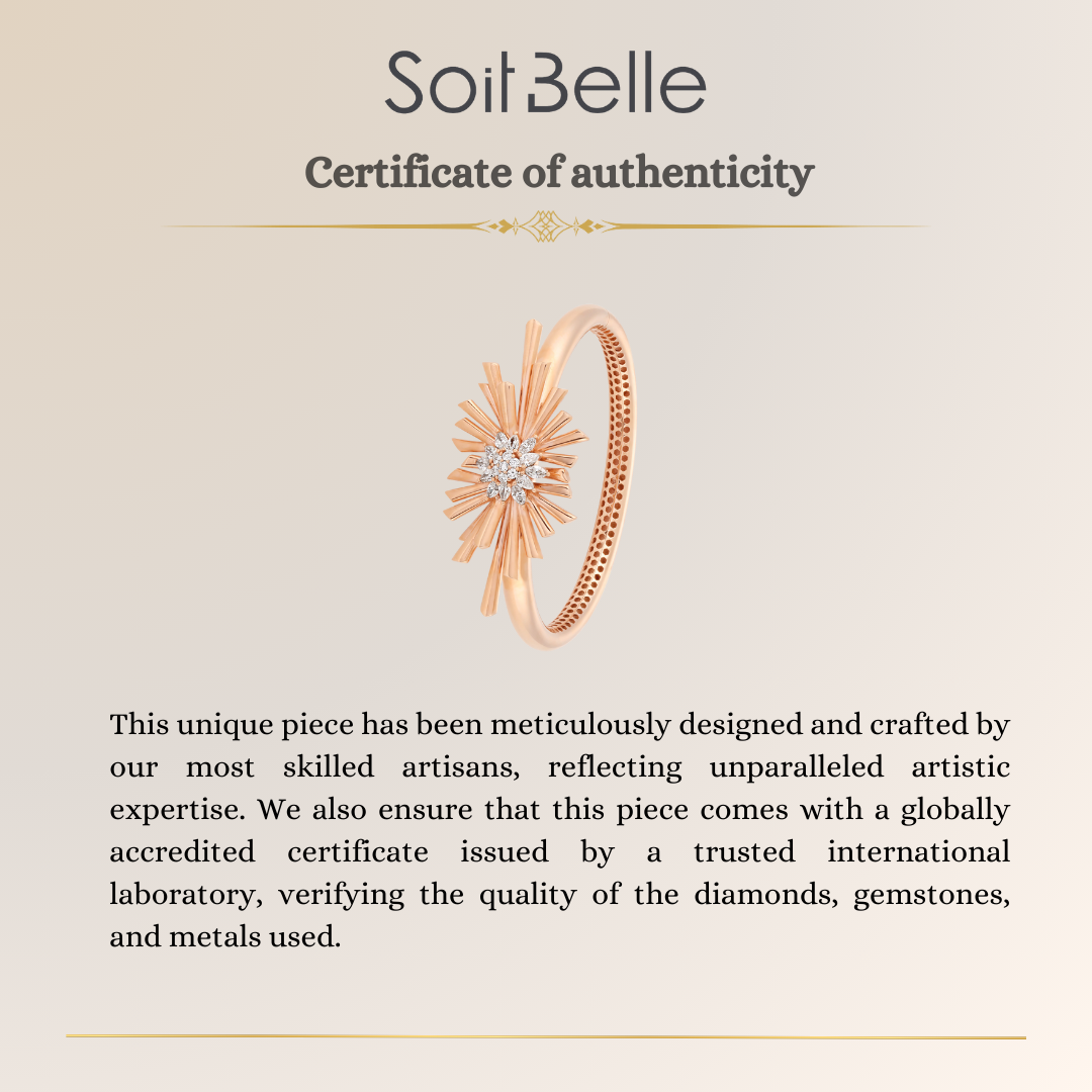 Rose Gold Diamond Bangle 
