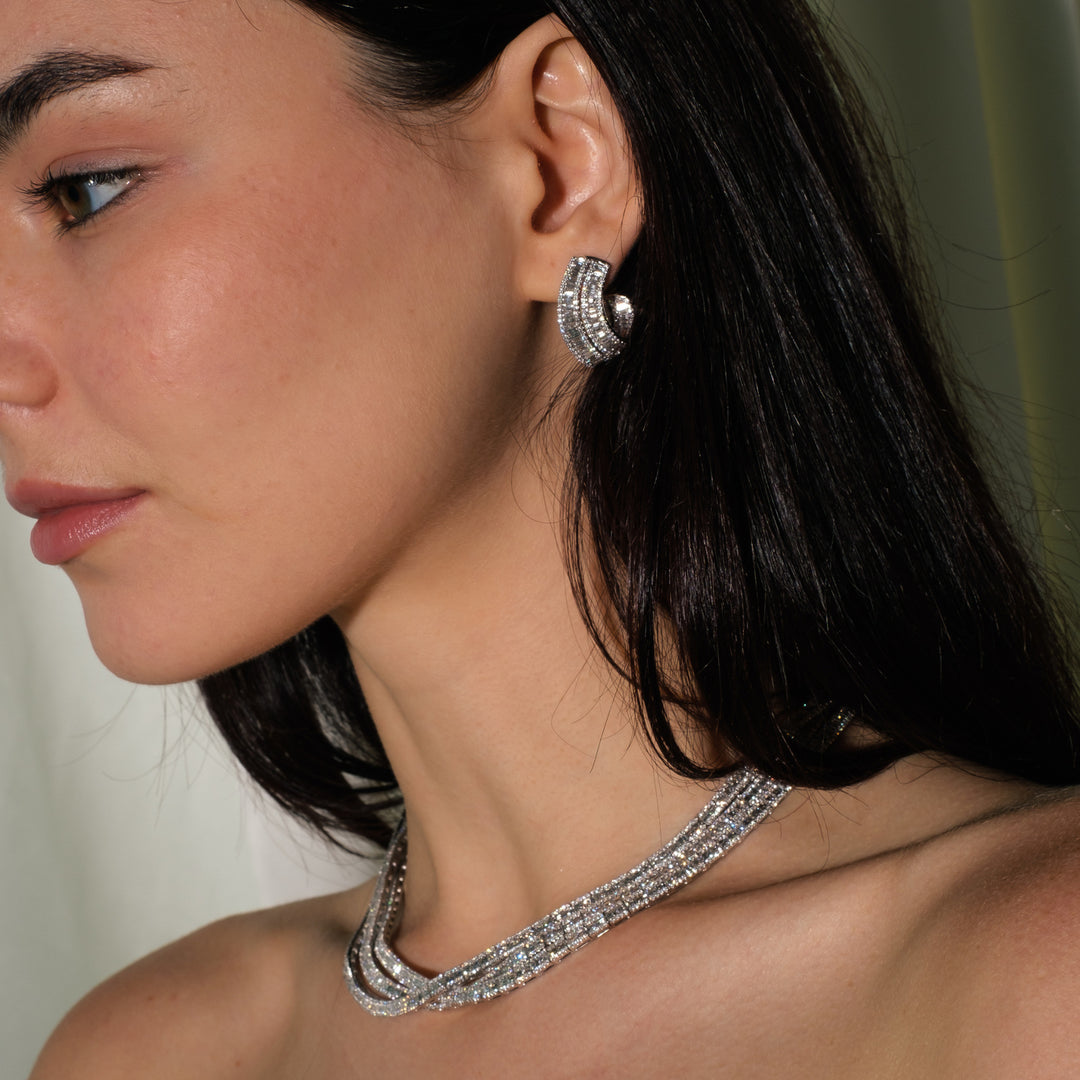 White Gold Diamond Set | Soit Belle