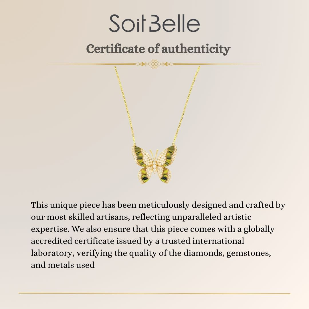 Yellow Gold Butterfly Pendant