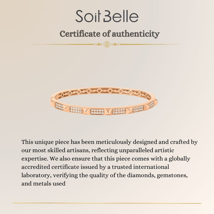 Rose Gold Diamond Bangle