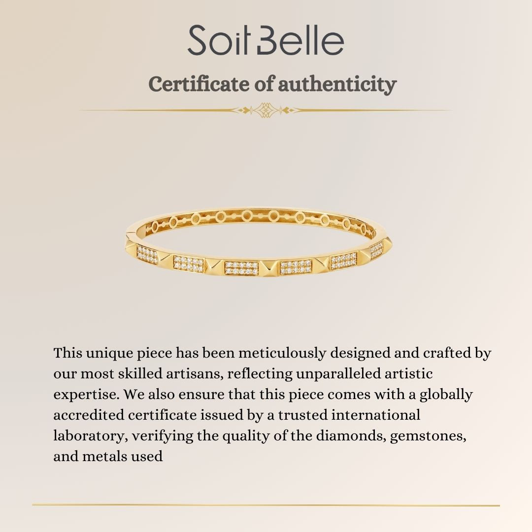 Yellow Gold Diamond Bangle