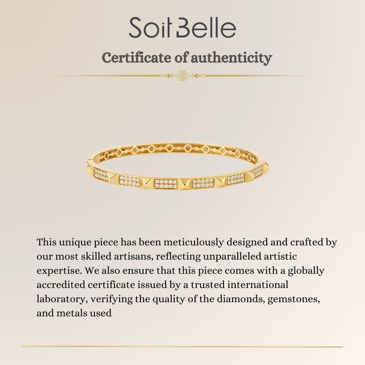 Yellow Gold Diamond Bangle