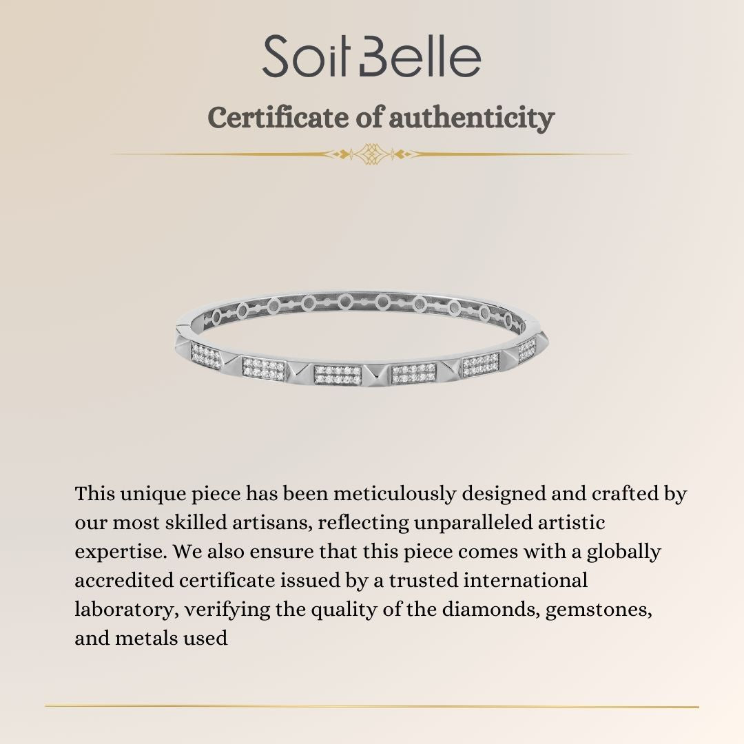 VISTA White Gold Diamond Bangle