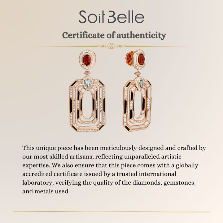 Rose Gold Diamond Earrings