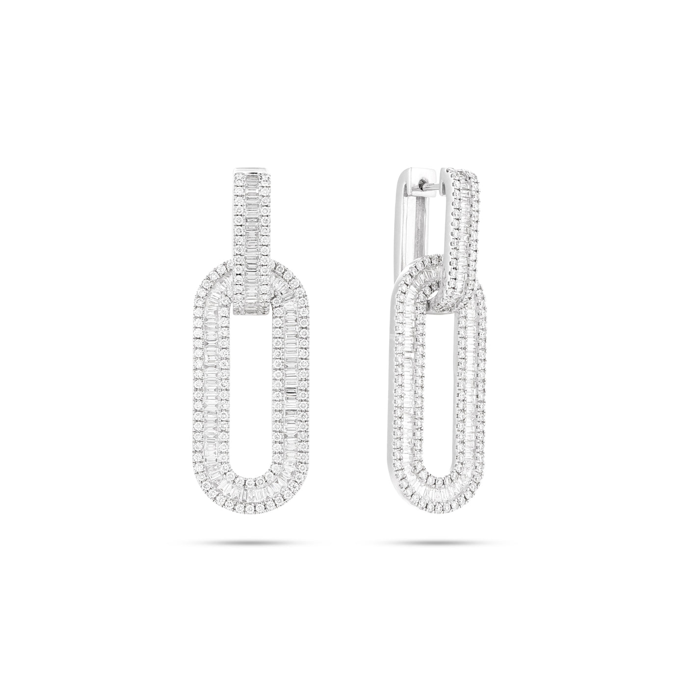 White Gold Diamond Earrings