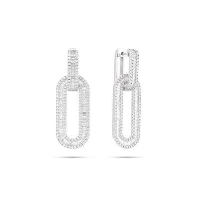 White Gold Diamond Earrings
