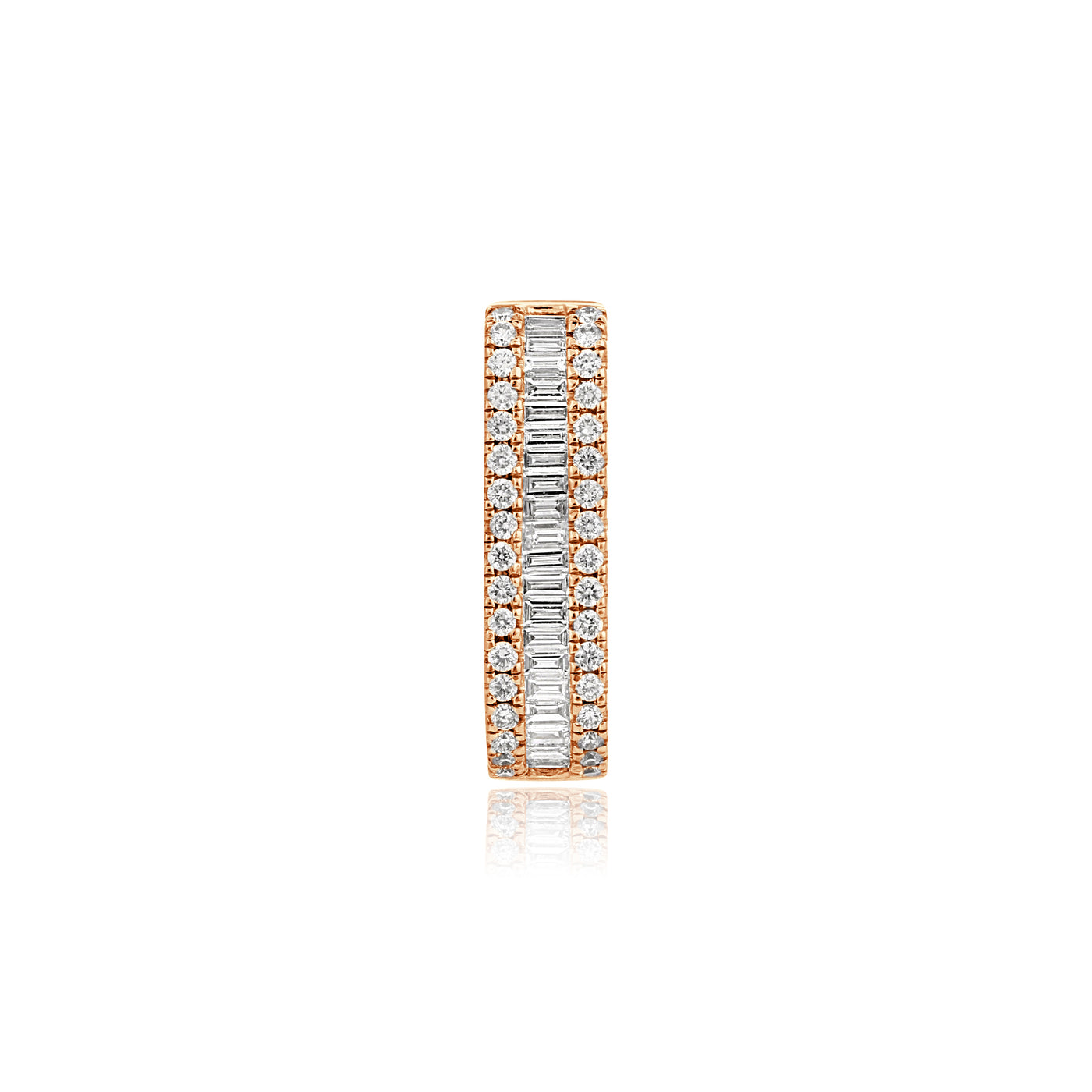 Rose Gold Diamond Link Earrings