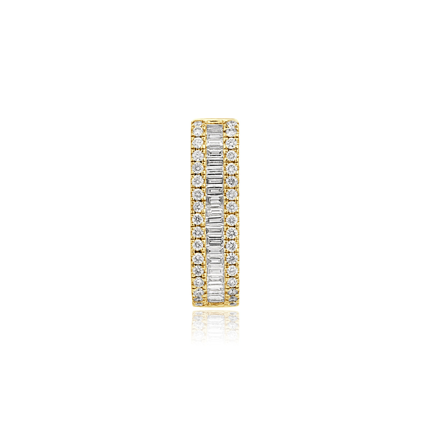 DILARA Yellow Gold Diamond Link Earrings