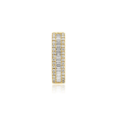 DILARA Yellow Gold Diamond Link Earrings
