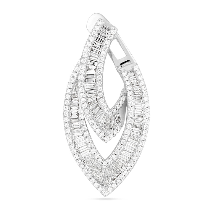 White Gold Diamond Earrings