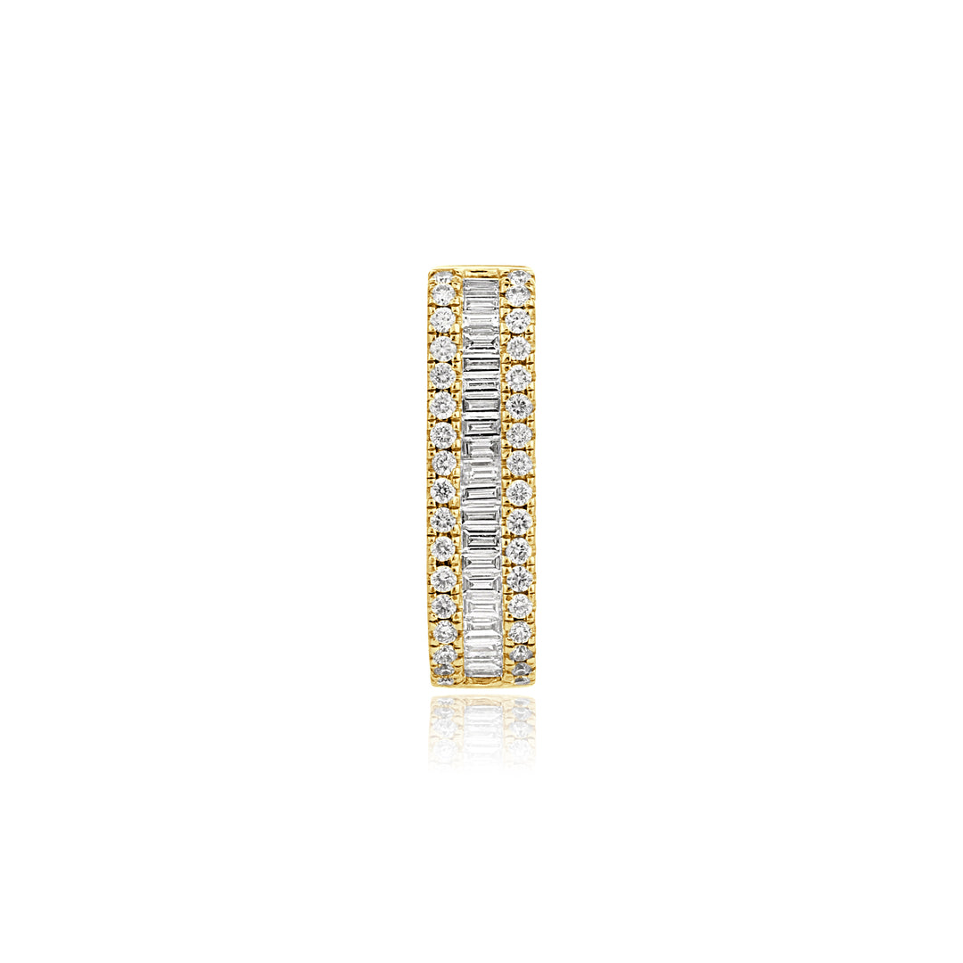 luxury diamond link earrings