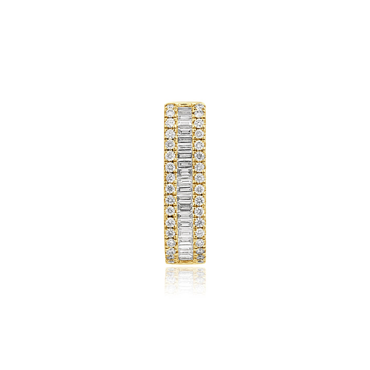 luxury diamond link earrings