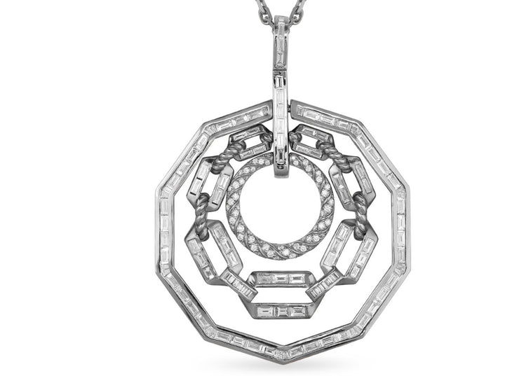 VISTA White Gold Diamond Pendant