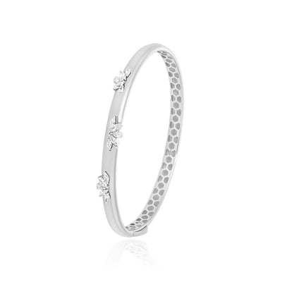 ETOILE WHITE Gold Marquise & pear shape Diamond Bangle ETOILE WHITE Gold Marquise & pear shape Diamond Bangle