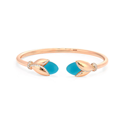 Rose Gold Diamond Bangle