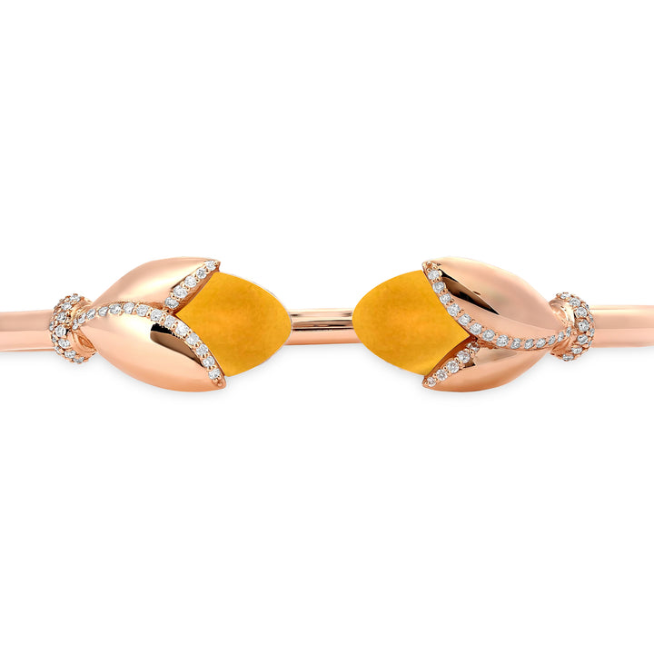 Rose Gold Diamond Bangle