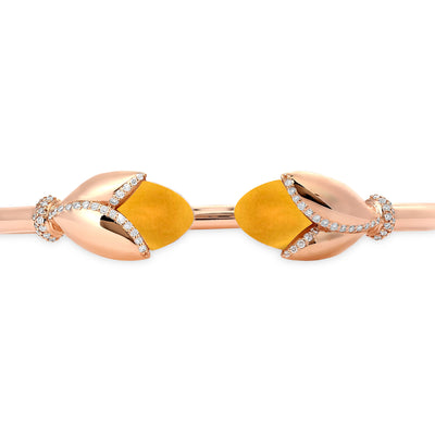 Rose Gold Diamond Bangle