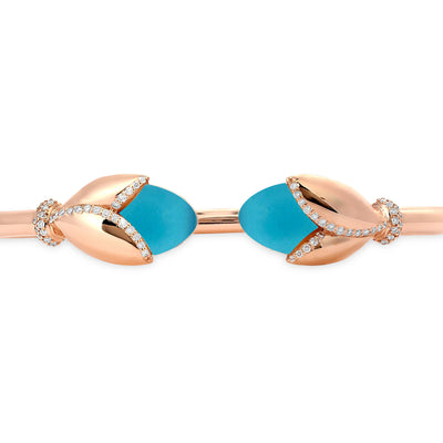 Rose Gold Diamond Bangle