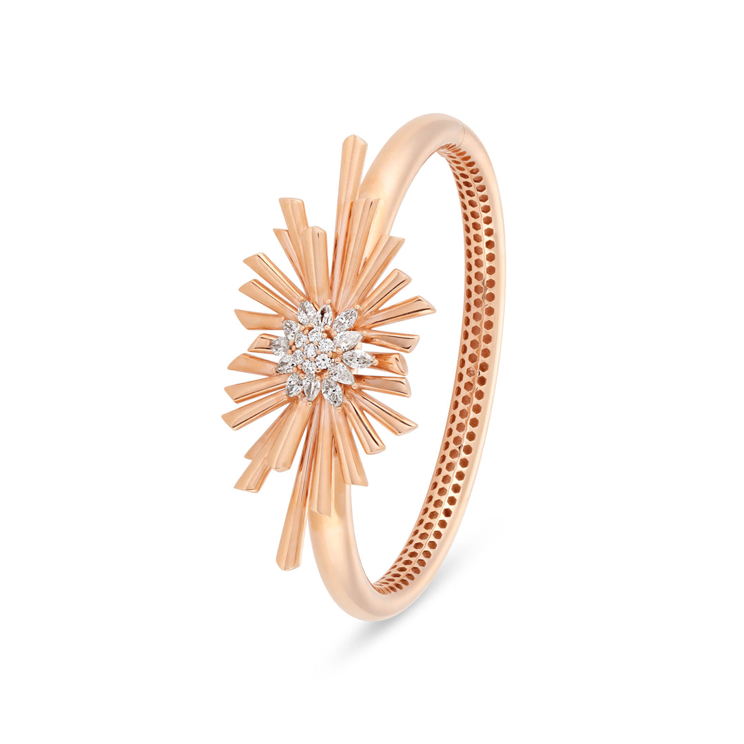 Rose Gold Diamond Bangle 