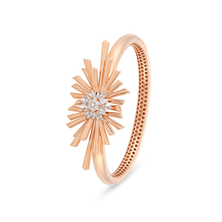 Rose Gold Diamond Bangle 