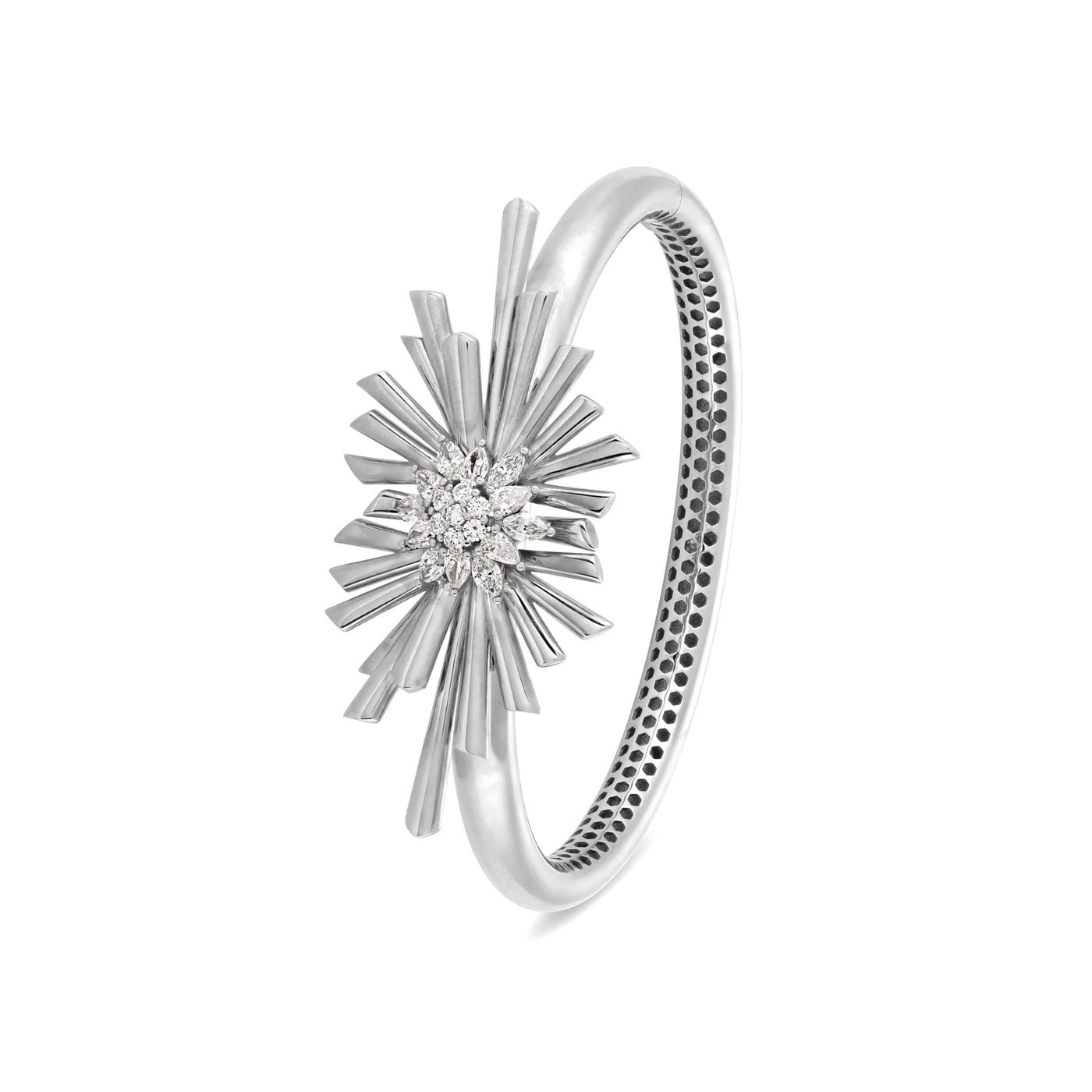 White Gold Diamond Bangle