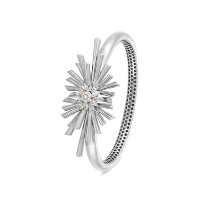 White Gold Diamond Bangle VISTA Celestial White Gold Diamond Bangle