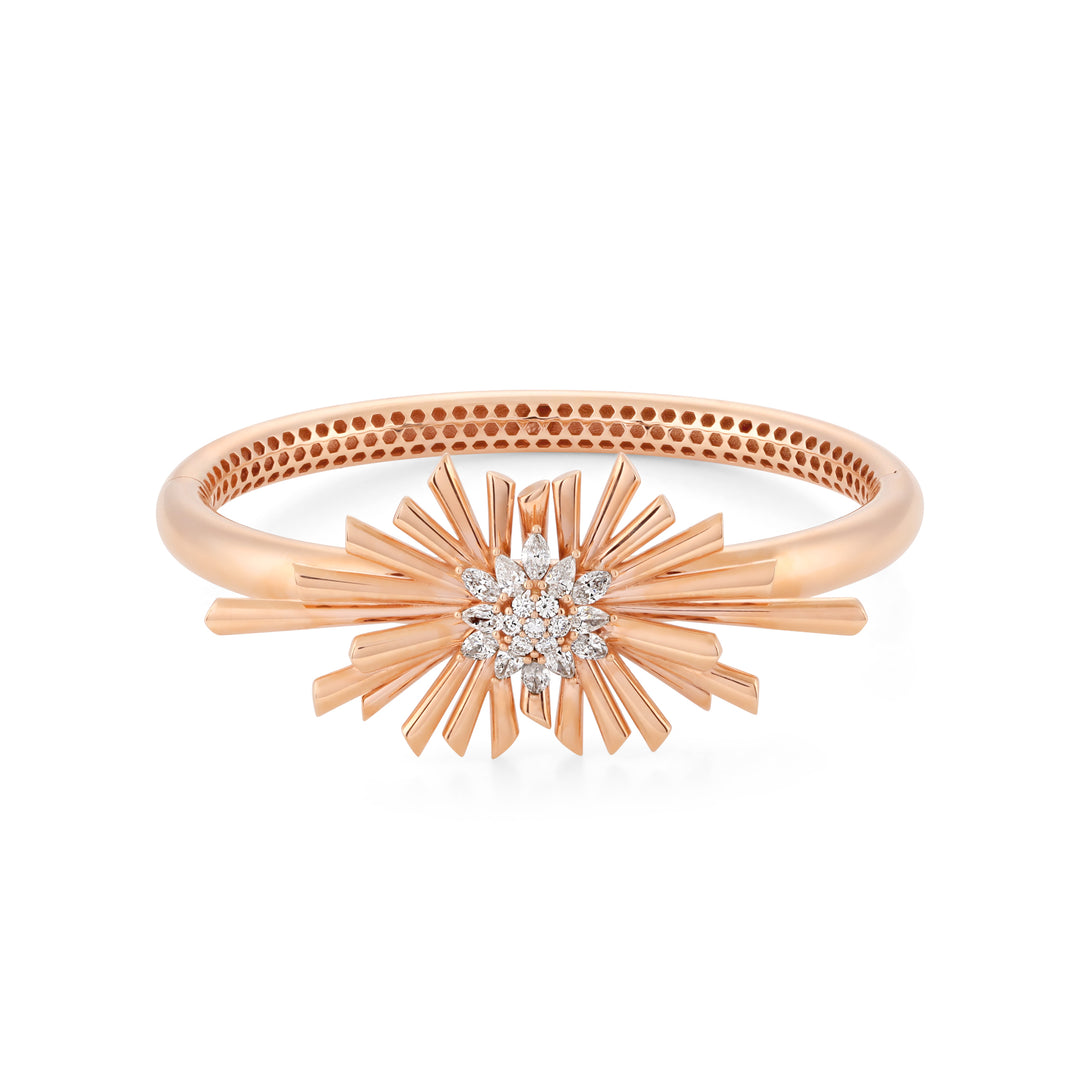 Rose Gold Diamond Bangle 