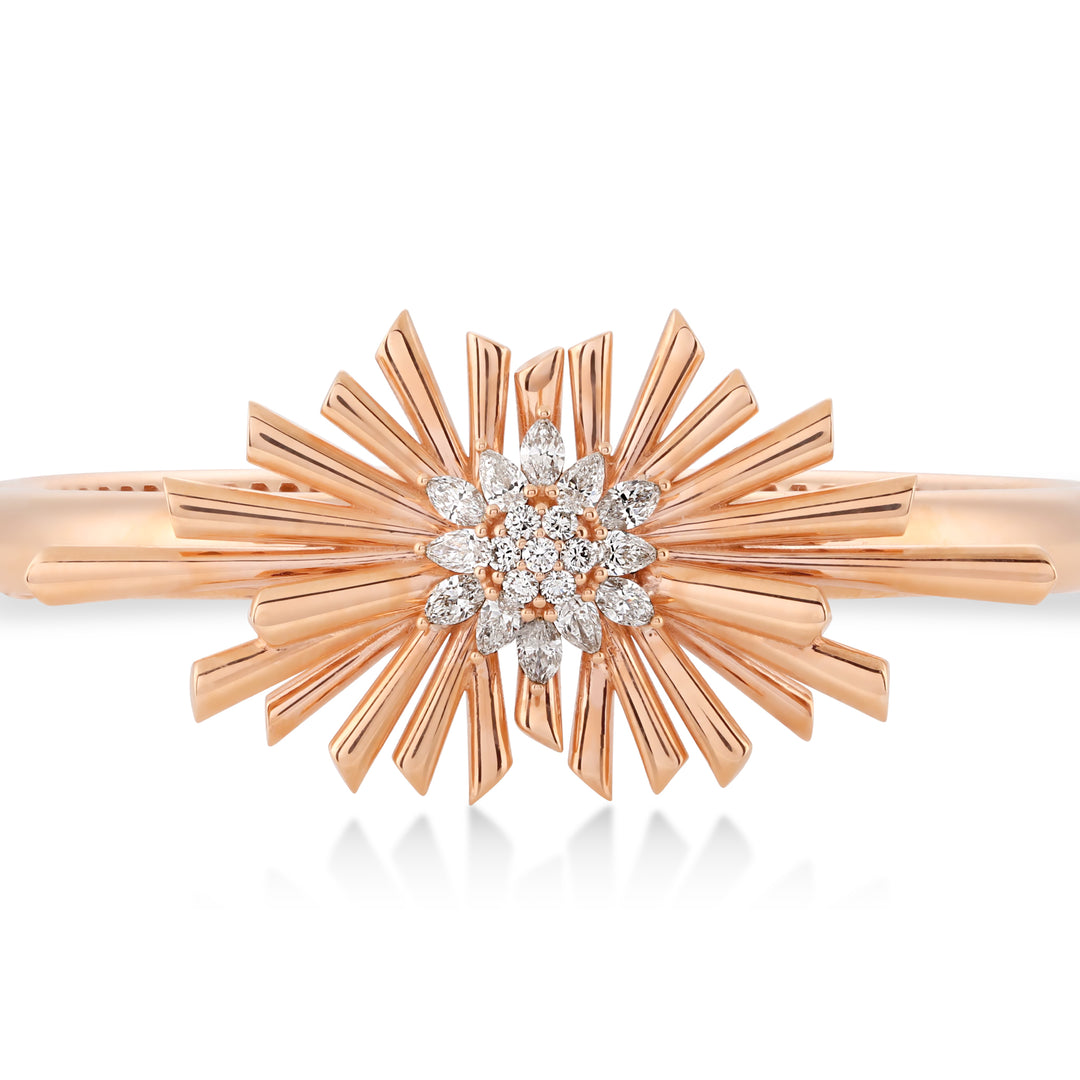 Rose Gold Diamond Bangle 