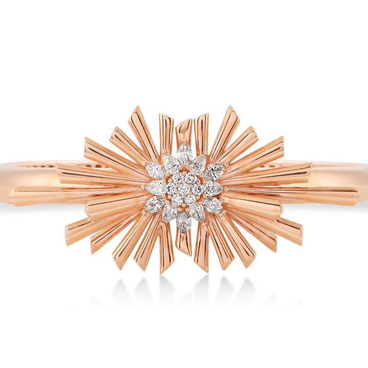 Rose Gold Diamond Bangle 