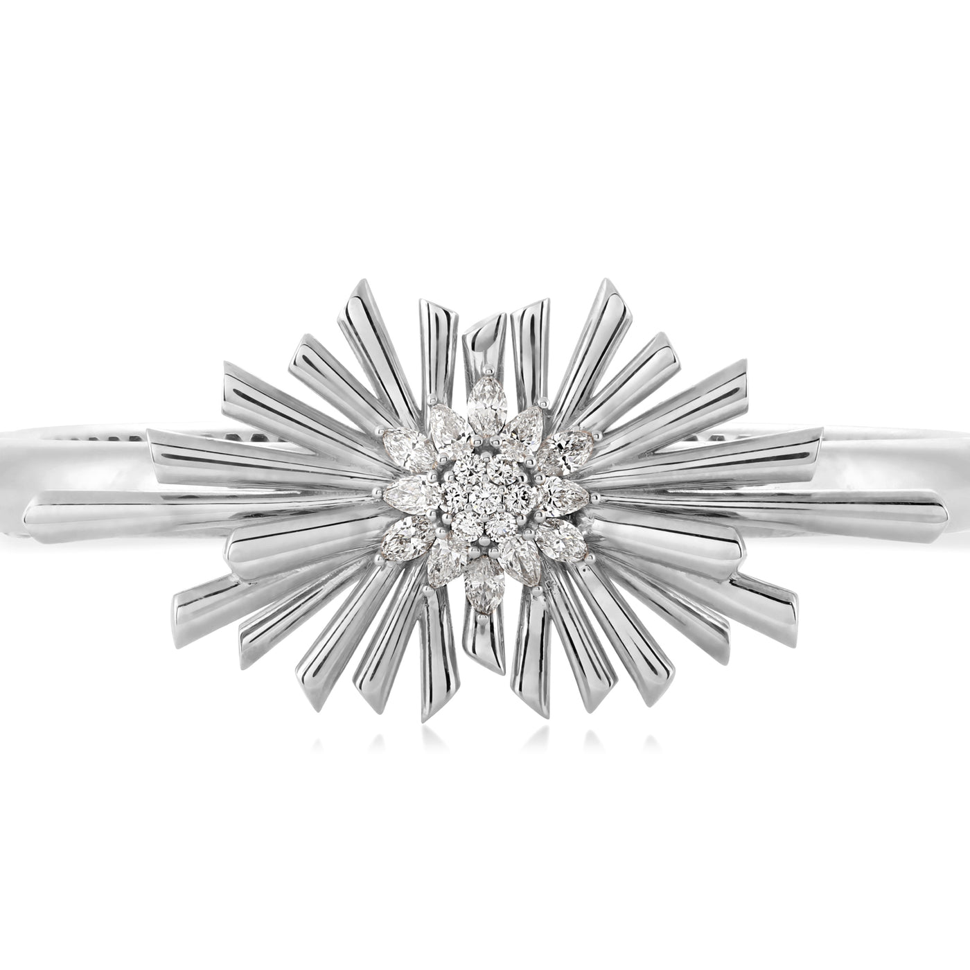 White Gold Diamond Bangle