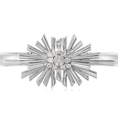White Gold Diamond Bangle