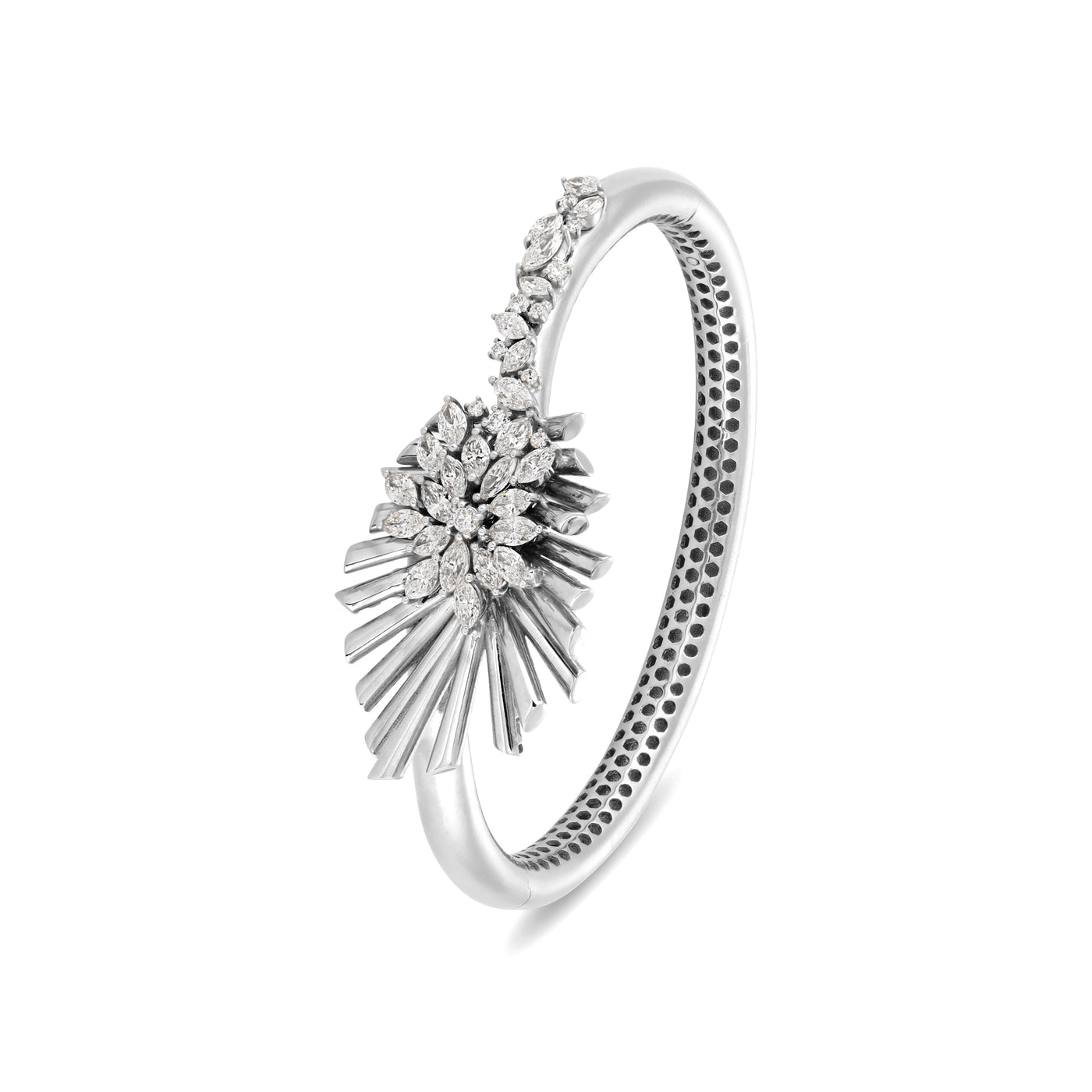 White Gold Diamond Bangle