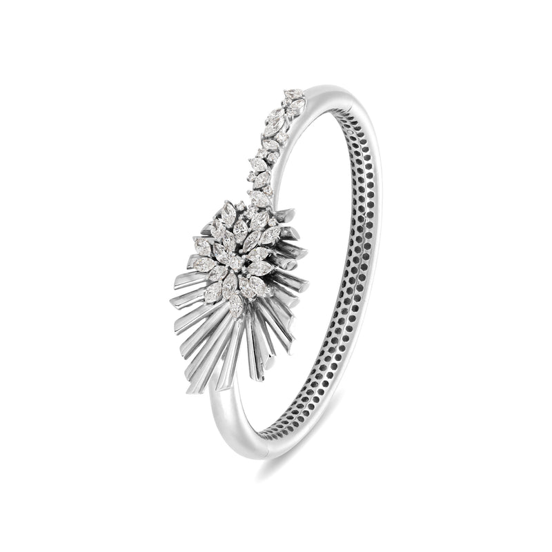 White Gold Diamond Bangle
