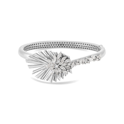 White Gold Diamond Bangle