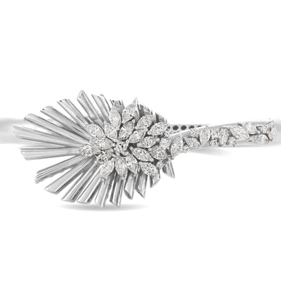 White Gold Diamond Bangle