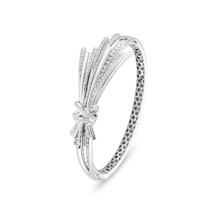 White Gold Diamond Bangle