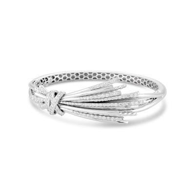 VISTA White Gold Diamond Ribbon Bangle