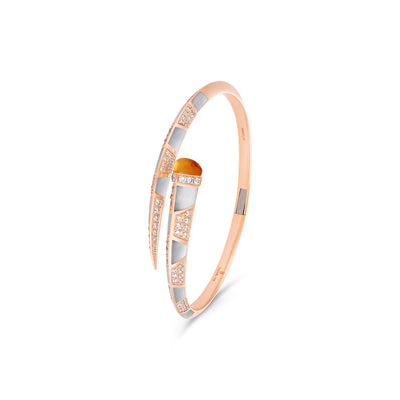  ARTISTRY Rose Gold Citrine Diamond Bangle