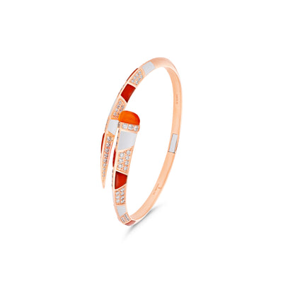  ARTISTRY Rose Gold Opal Diamond Bangle
