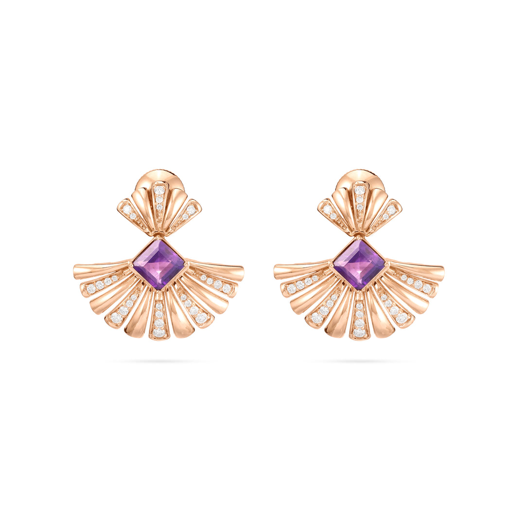 Rose Gold Diamond Earring in Dubai