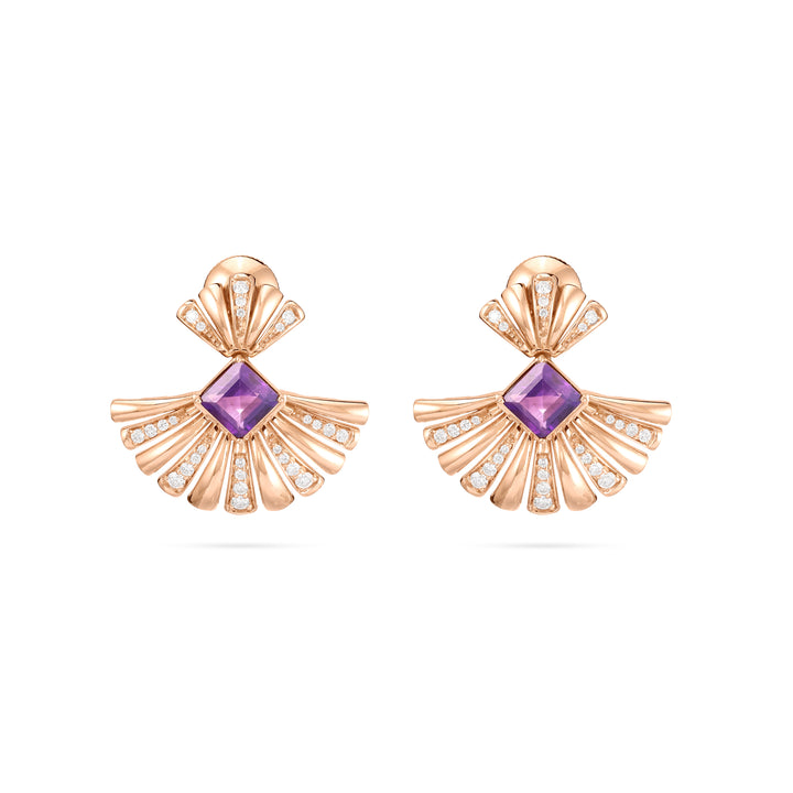 Rose Gold Diamond Earring in Dubai