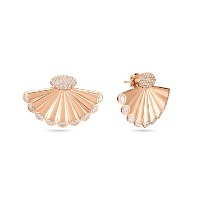 Soit Belle Rose Gold Diamond Earring