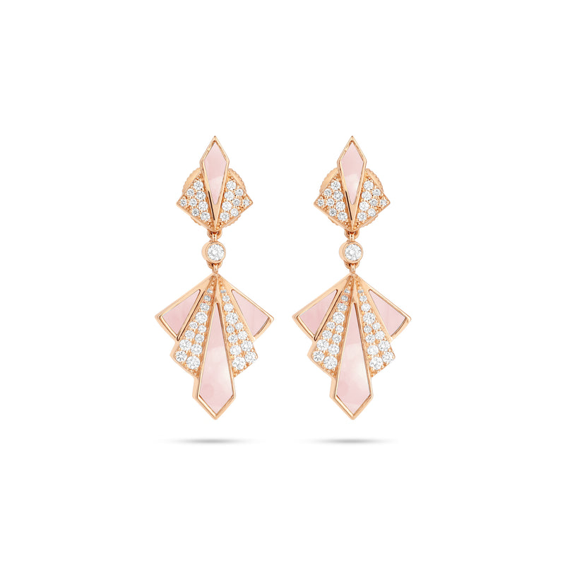 Rose Gold Diamonds Earring