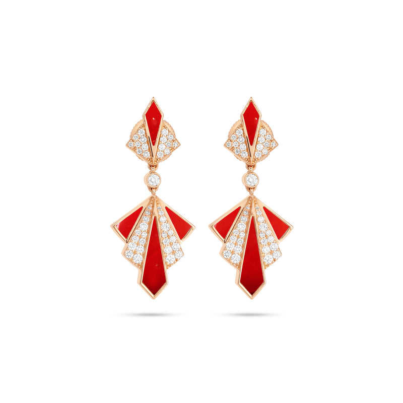 Rose Gold Diamonds Earring