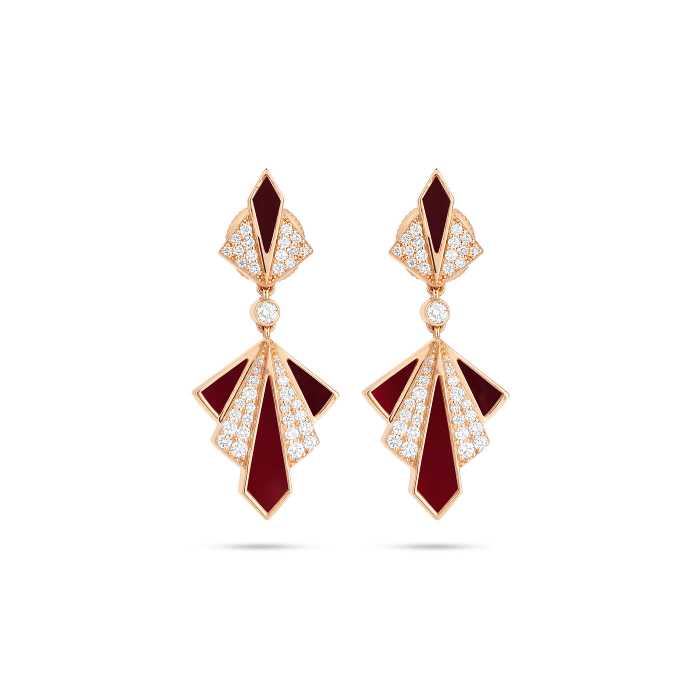 Rose Gold Diamond Earrings